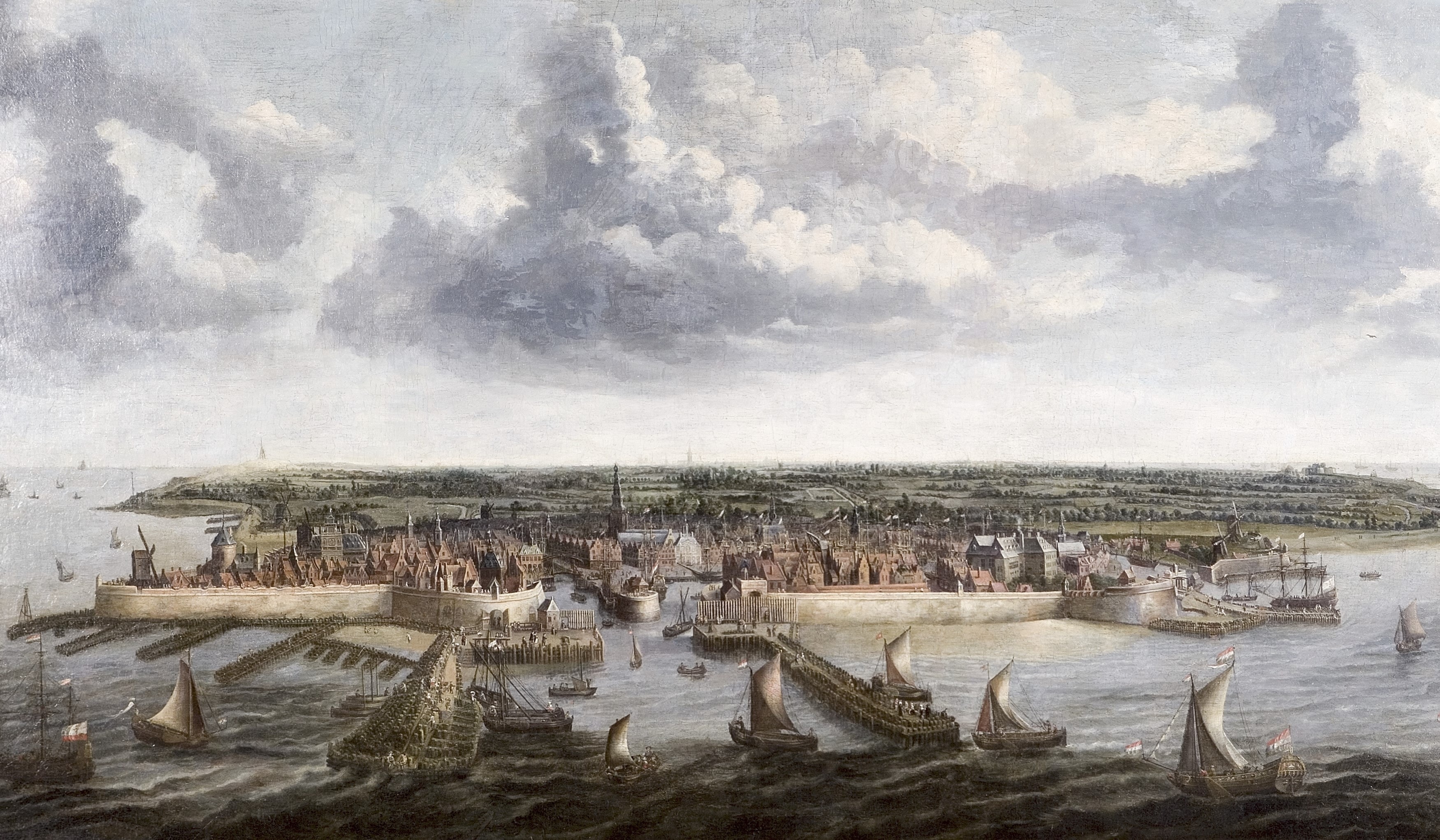Vlissingen in vogelvlucht, 1669